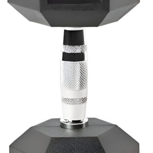 Mancuern Hexagonal Engomada 17,5kg Goma Pesa Maciza X Unidad