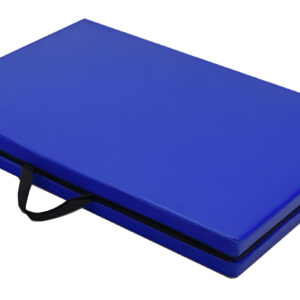 Colchoneta Gym Alta Densidad Plegable De 120cm X 50cm X 4cm Color Azul